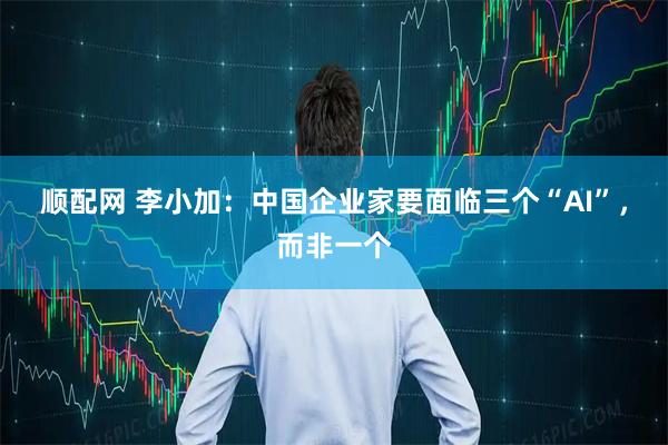 顺配网 李小加：中国企业家要面临三个“AI”，而非一个