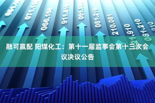 融可赢配 阳煤化工：第十一届监事会第十三次会议决议公告