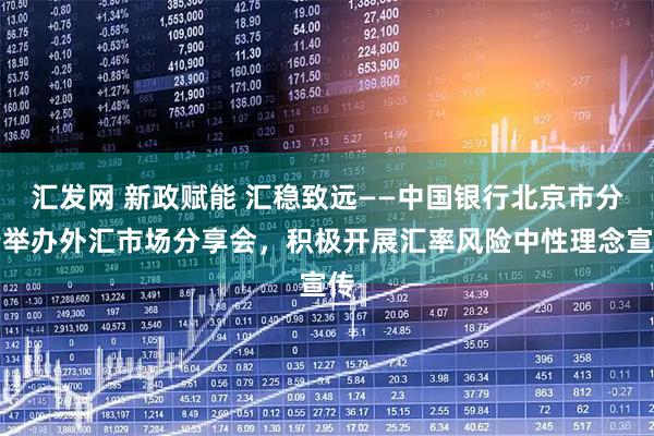 汇发网 新政赋能 汇稳致远——中国银行北京市分行举办外汇市场分享会,积极开展汇率风险中性理念宣传